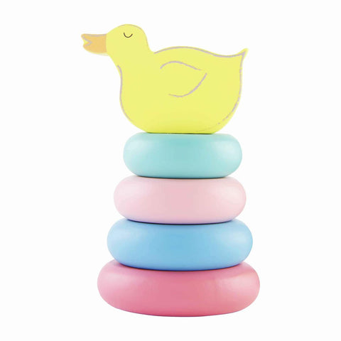Duck Wood Stacking Rings Toy Set