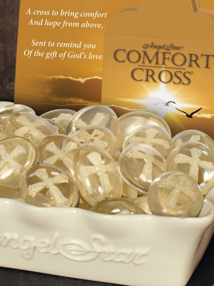 Comfort Cross Glass Stone Assorted