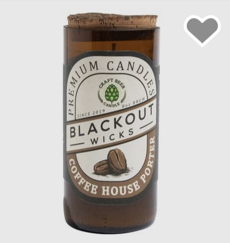 Recycled Beer Bottle Candle Apple Bourbon