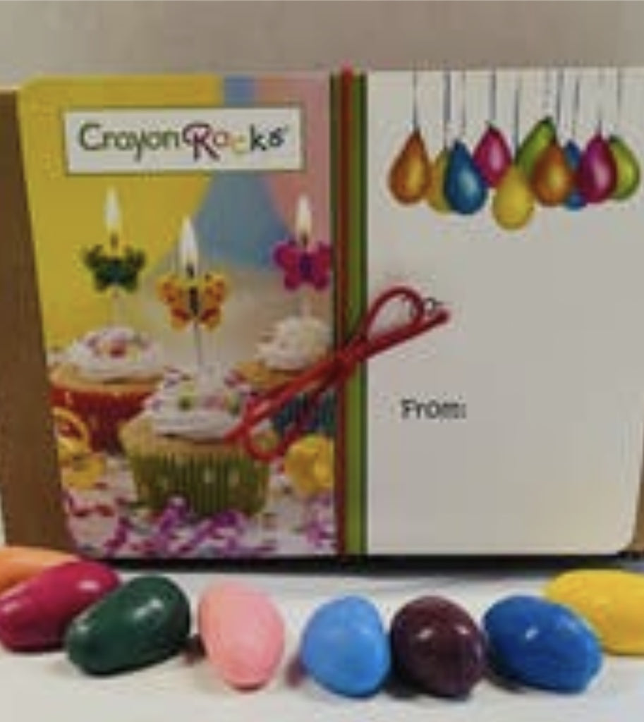8 Crayon Rocks Birthday in a Box
