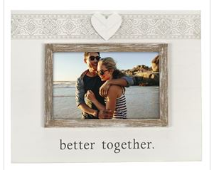 Better Together Heart Rustic Photo Frame