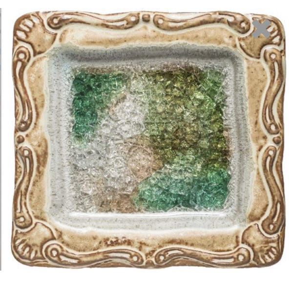 Pottery Artisan Square Dish