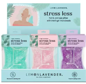 Stress Less Hot and Cold Spa Pillow 3 Ast Lemon Lavender