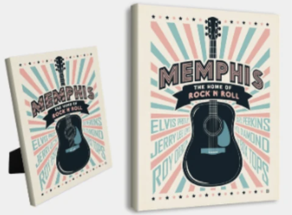 Canvas Rock N Roll Spirit of Memphis