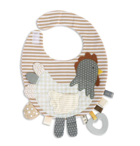 Activity Baby Bib Rooster