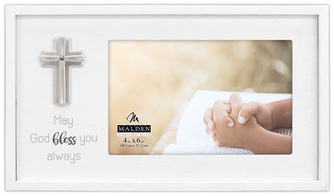 May God Bless Your Baptism 4 x 6 Photo Frame
