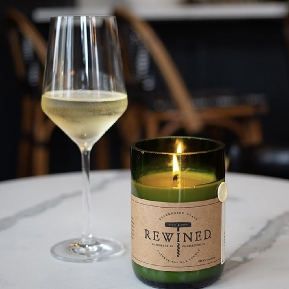 Rewined Candle Rose Blanc