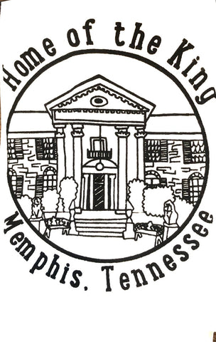 Memphis Tea Towel Home of the King Graceland Elvis Memphis TN