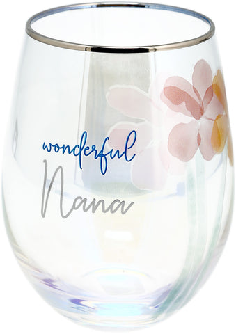 Wine Glass Stemless Wonderful Nana