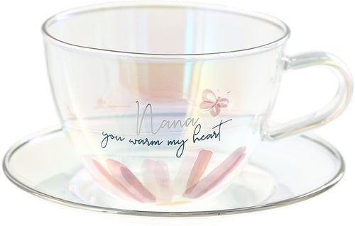 Tea Cup and Saucer Nana You Warm My Heart