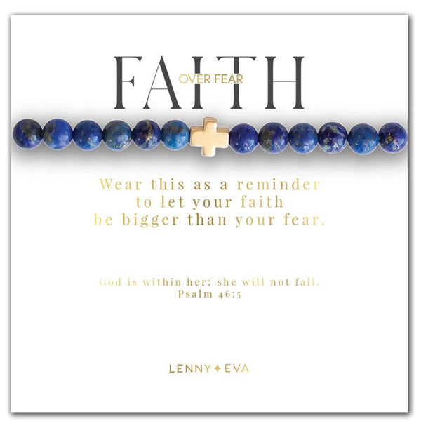Faith Over Fear Gemstone Bracelets 6 Styles Lenny & Eva