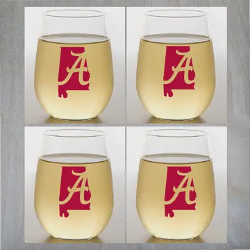 Shatterproof Wine Glasses Collegiate Collection