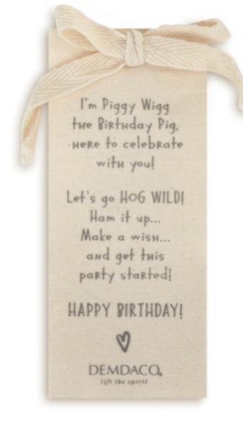 Piggy Wigg the Birthday Pig Plush