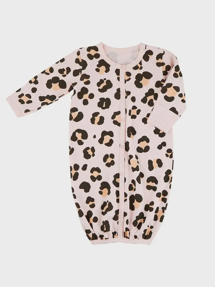 Cheetah Knit Gown Newborn