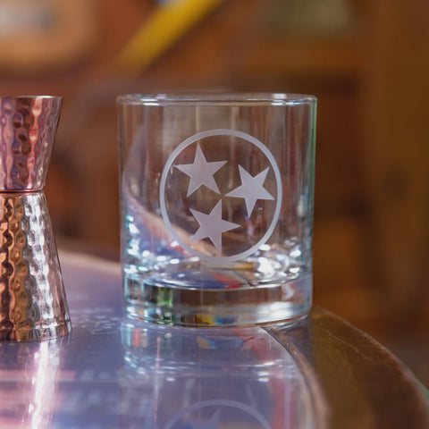 Tennessee Tri-Star Whiskey Glass