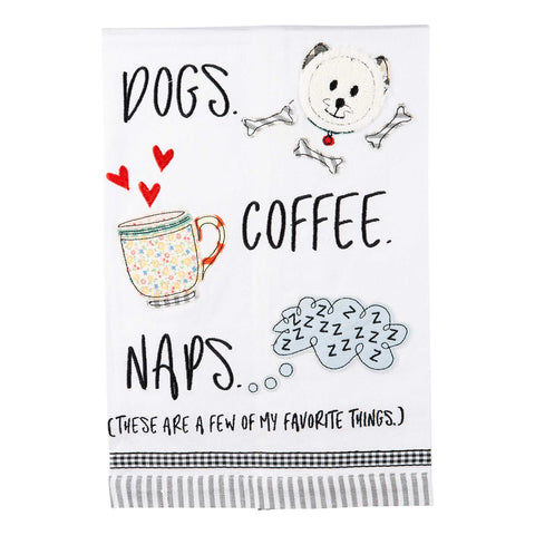 Tea Towel Dog/Cat Coffee and Naps