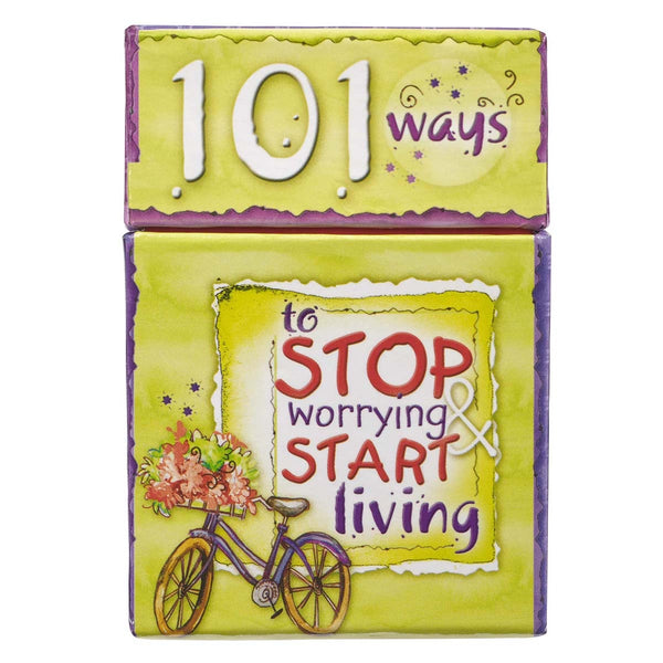 101 Ways to Stop Worrying Start Living Box of Blessings