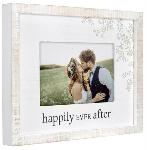 "Happily Ever After" Rustic 4 x 6 Photo Frame