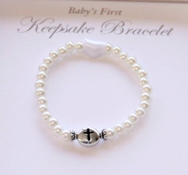 Infant First Pearl Bracelet/Bride KeepsakeCJ-538