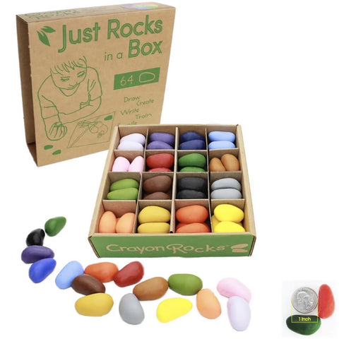 Crayon Rocks-Just Rocks in a Box 32 Colors /64 Crayons