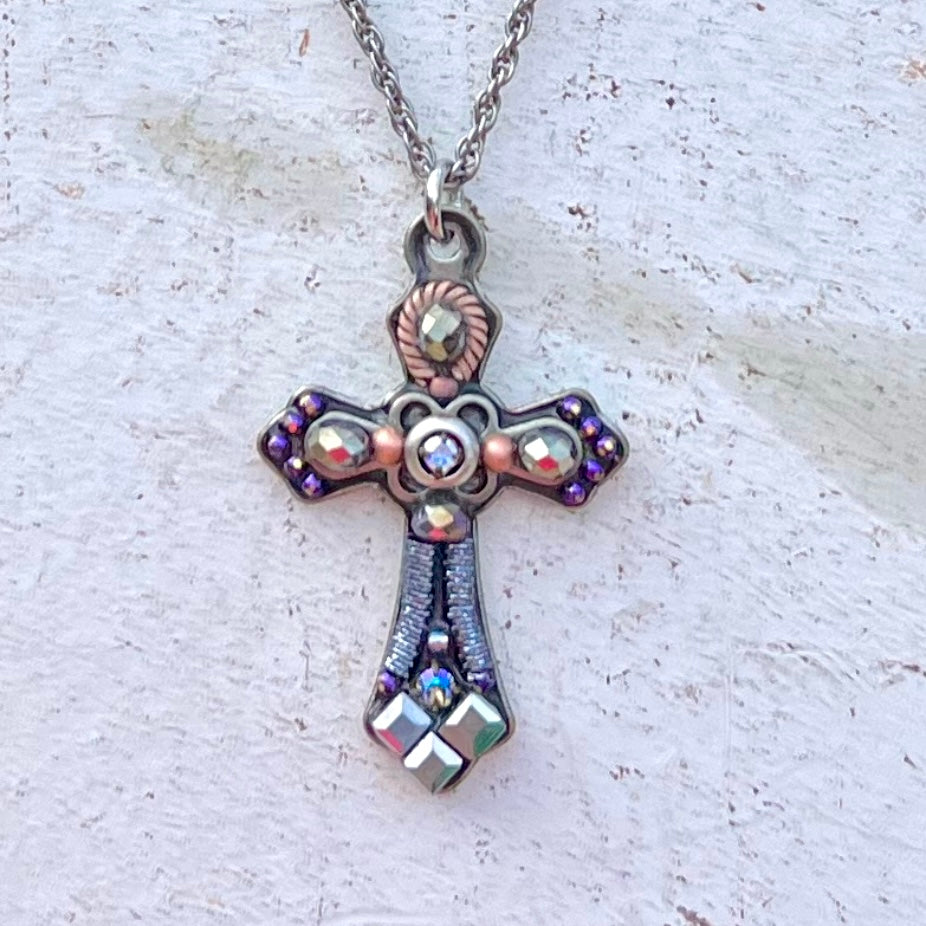 Ayala Bar Cross Necklace Small Assorted More Than Words