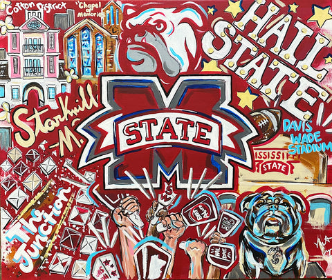 Pop Art  Miss State Hail State by Natalie Cooper