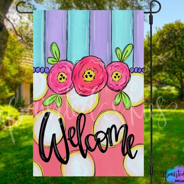 Garden Flags Welcome, Baby, Patriotic, Spring, Easter