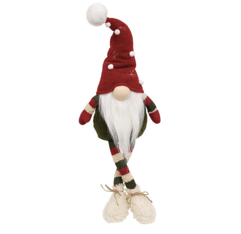 Christmas Star & Polka Dot Gnome Dangle Legs 24 “