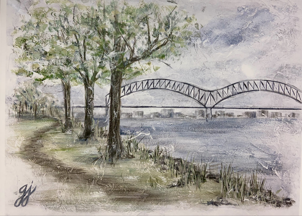 Harbor Town Art Print Georgia Jane Designs