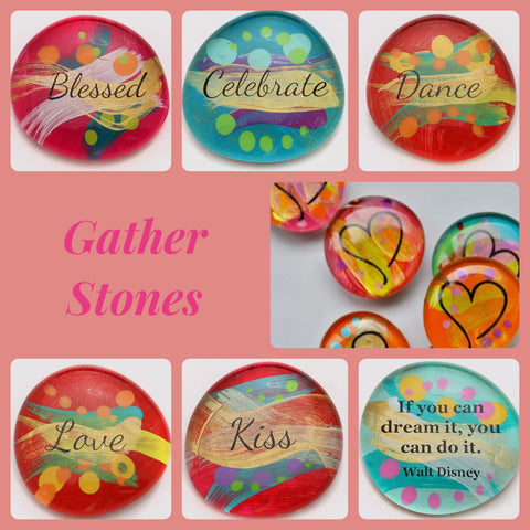 Pocket Stones in gift bag Ast