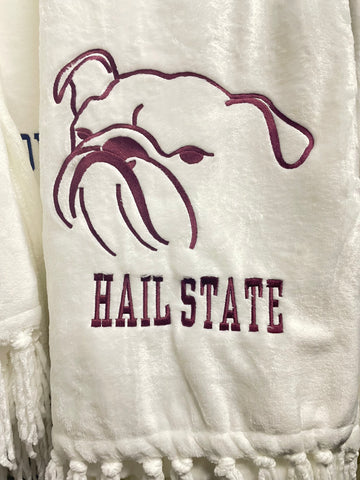 College Blanket Hail State Miss Bulldogs
