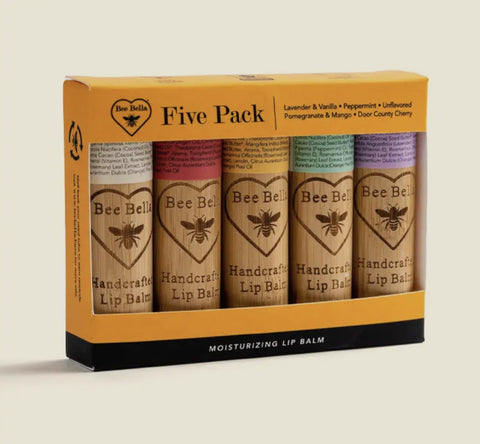 5 pack Bee Bella Lip Balm