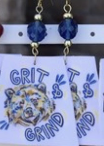 Memphis Grizzlies Mascot Earrings