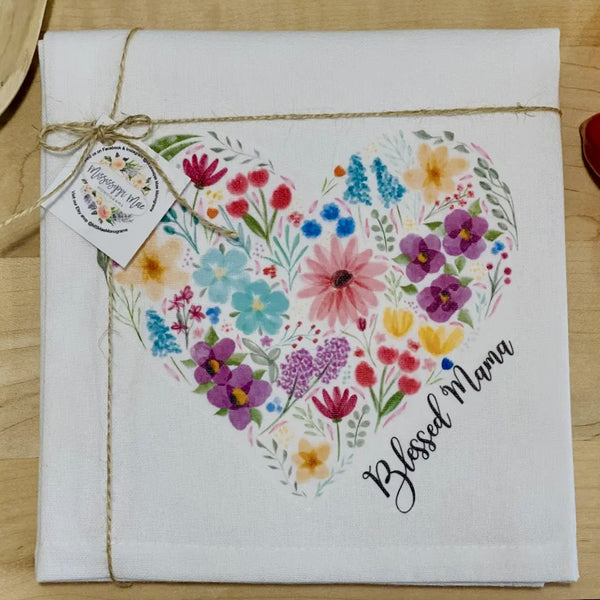 Blessed Mom Tea Towel