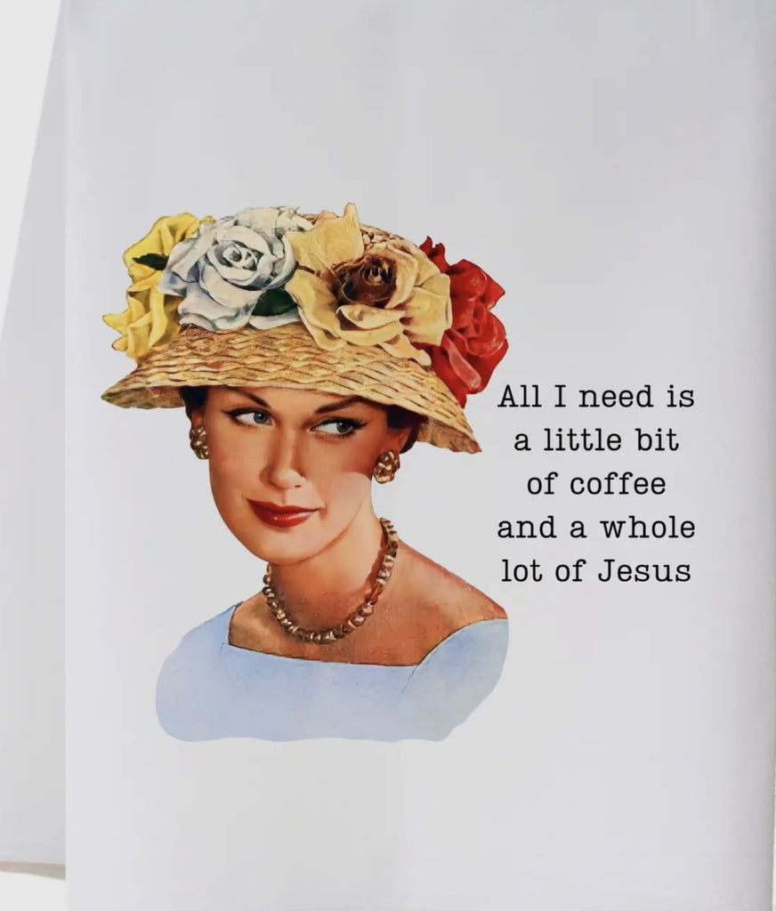 Sassy Girl Tea Towel Sorru Only Talking to Jesus