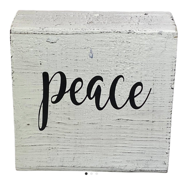 Distressed Small Wood Signs features 1 positive word