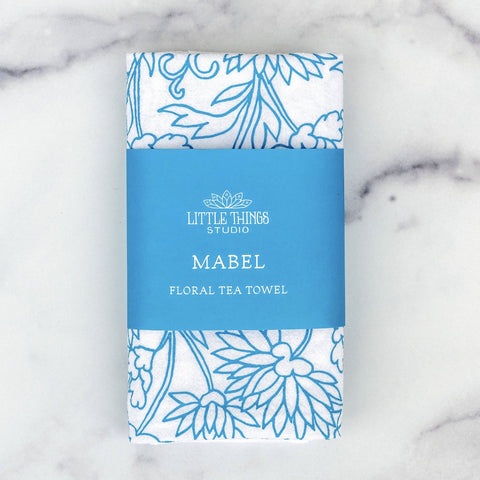 Floral Design Kitchen Tea Towel
