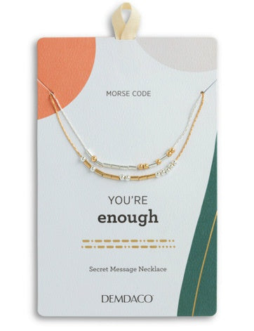 Morse Code Necklace w/ Message