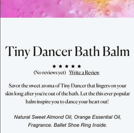 Bath Balm Tiny Dancer
