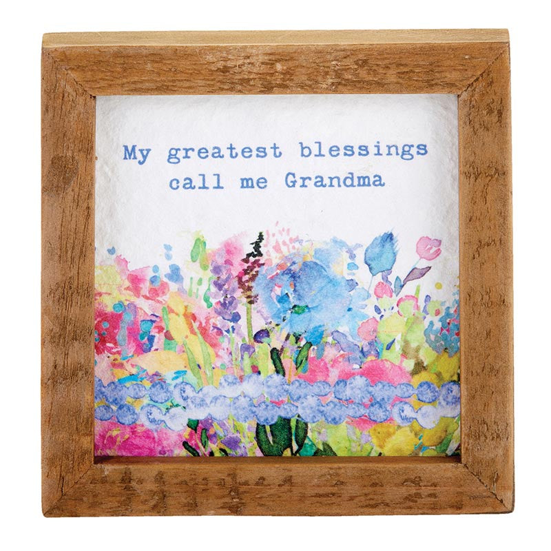 Call Me Grandma Framed Tabletop