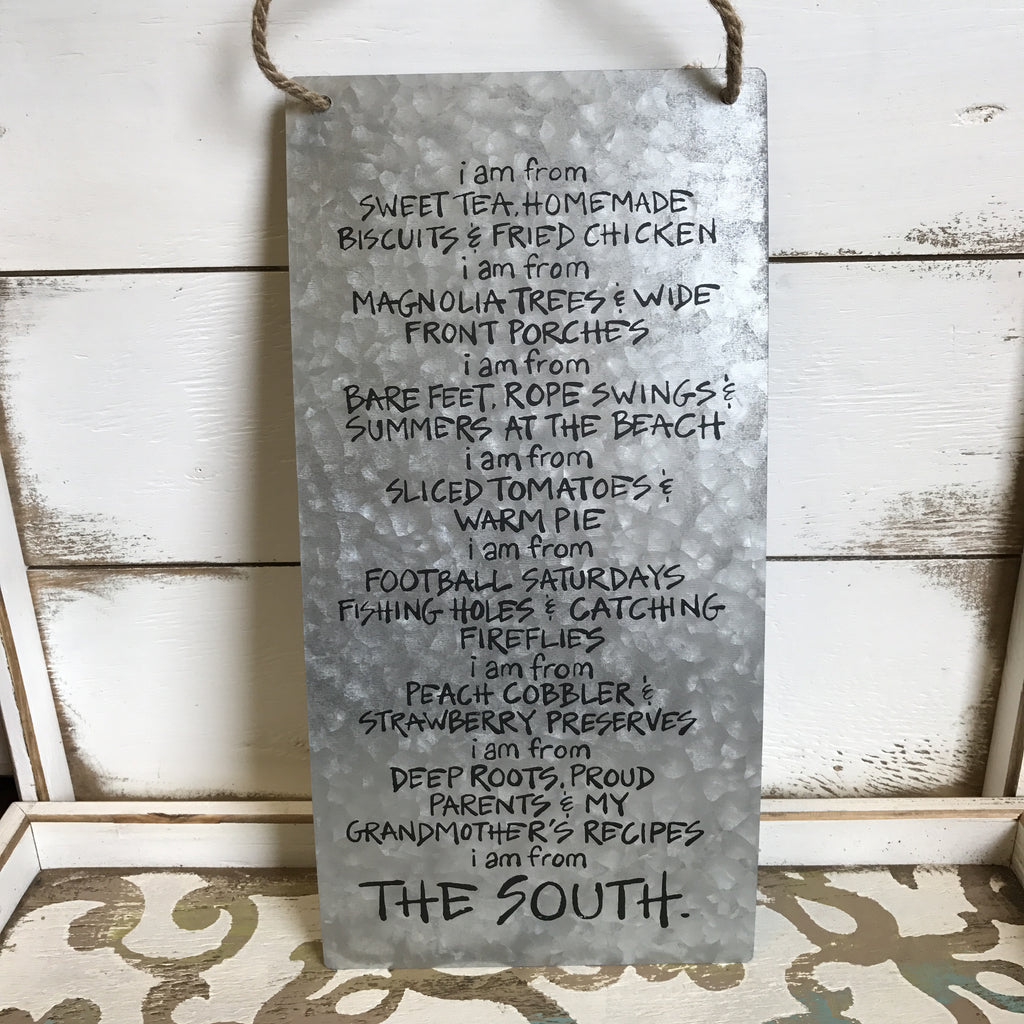 The South Metal Plaque