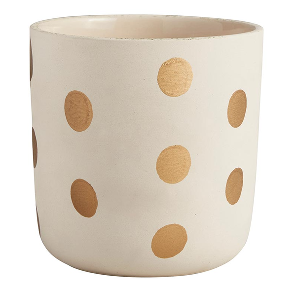 Ceramic Golden Dots Flower Pot