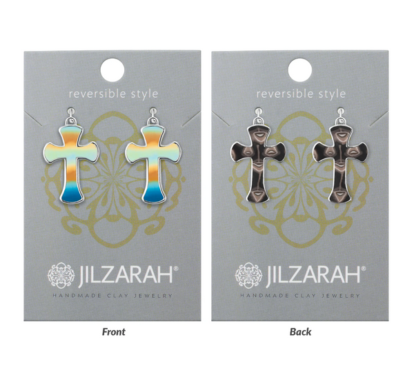 Reversible Cross Earrings by Jilzarah
