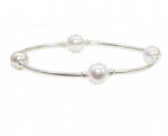8mm White Pearl Blessing Bracelet