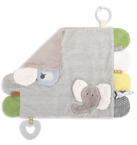 Activity Blankie Baby Toddler Blanket Elephant