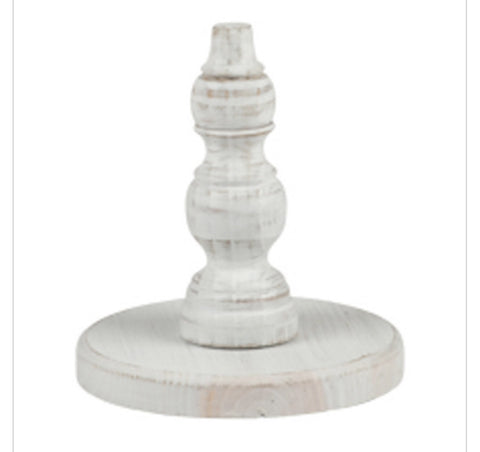 Wood Stand holds Toppers Pedestal Base