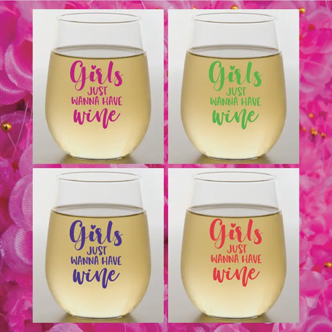 Winey Girls Shatterproof Wine Glasses