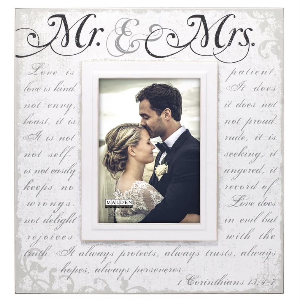 Mr and Mrs Corinthian Photo Frame 5x7