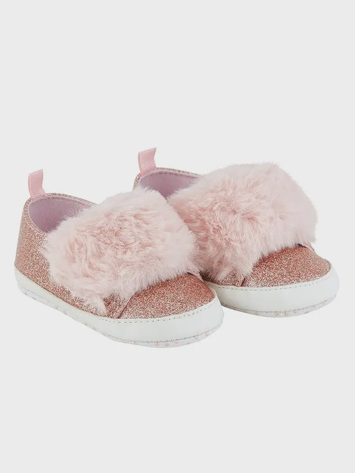 Pink Fur Baby Shoe 6-12mo