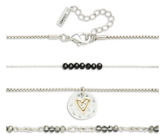Love Necklace Champagne or Black  24"